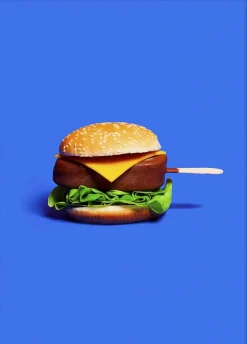 Plakater & Rammer<Poster & Frame Super Mercat - Magnum burger Flerfarvet