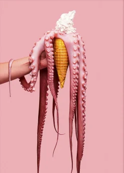Plakater & Rammer<Poster & Frame Super Mercat - Octopus ice cream Flerfarvet