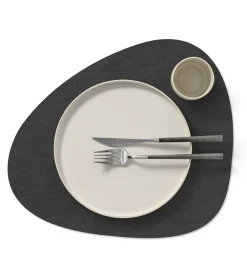 Tekstiler Til Borddækning<LIND DNA Table Mat Curve L Corduroy Sort
