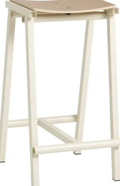Møbler<Hay Taburete 8 Bar stool Low Eggshell p