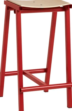 Møbler<Hay Taburete 8 Bar stool Low Signal red