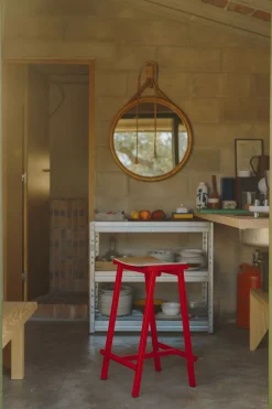 Møbler<Hay Taburete 8 Bar stool Low Signal red