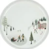 Tallerkener<Pillivuyt Tallerken flad lige kant Vinter 15,5cm Hvid Ovnfast porcelæn