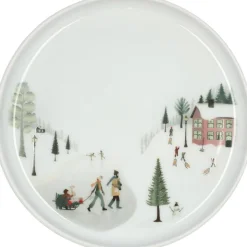 Tallerkener<Pillivuyt Tallerken flad lige kant Vinter 15,5cm Hvid Ovnfast porcelæn
