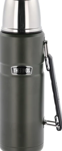 Opbevaring<Thermos Termoflaske Stainless King 1,2 liter Army Rustfrit stål