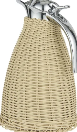 Kaffe & Te<Ib Laursen Termokande natur polyrattan flet