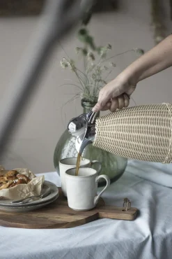 Kaffe & Te<Ib Laursen Termokande natur polyrattan flet