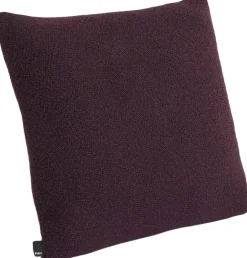 Puder<Hay Texture Cushion-50 x 50-Burgundy