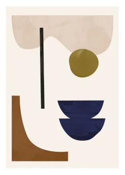 Plakater & Rammer<The Poster Club - Jan Skacelik - Shapeshape 08 Flerfarvet