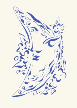 Plakater & Rammer<Poster & Frame The Poster Club x Lucrecia Rey Caro - Dreaming Moon Flerfarvet