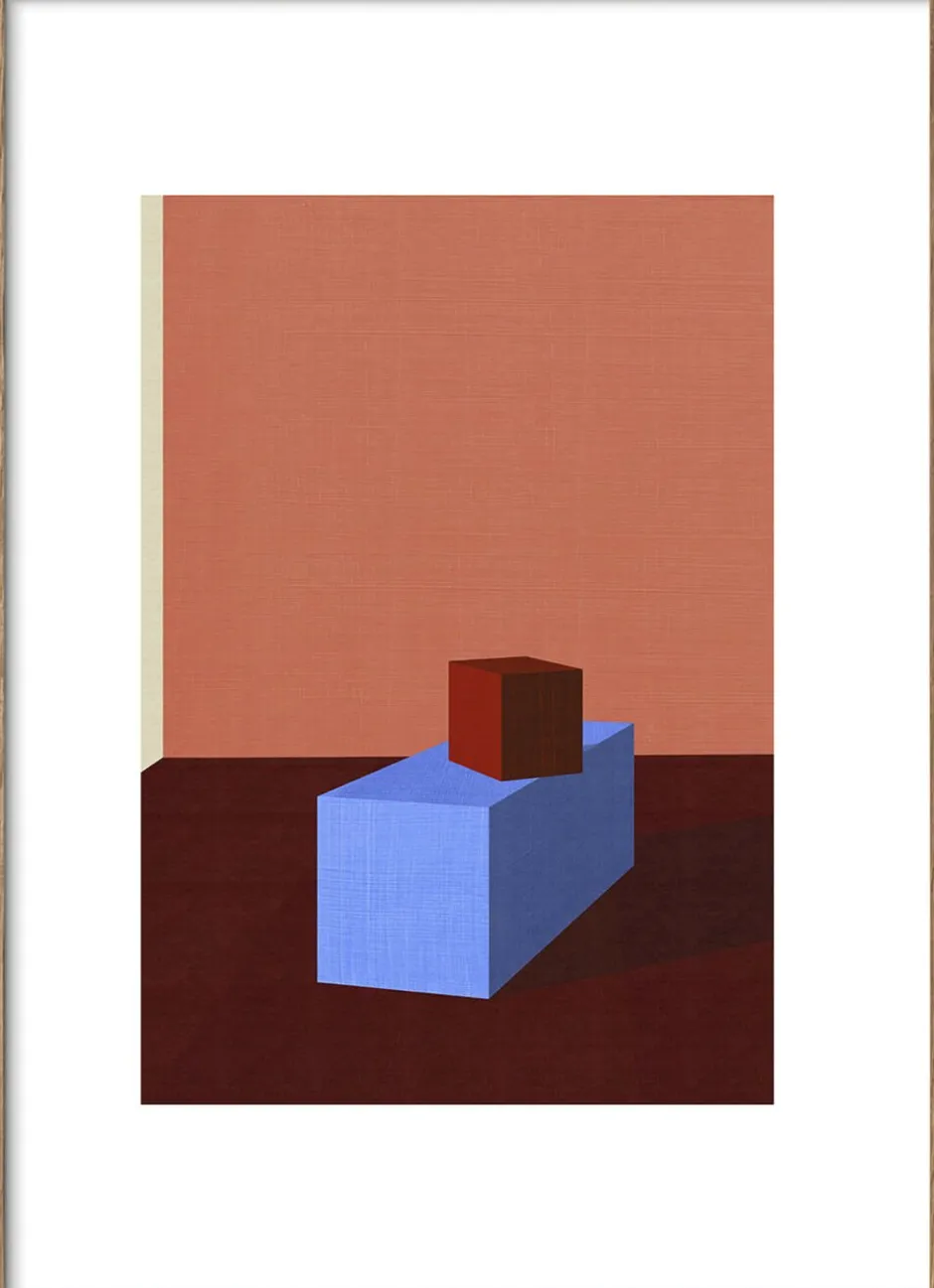 Plakater & Rammer<Poster & Frame The Poster Club x Teklan - Cubes Flerfarvet