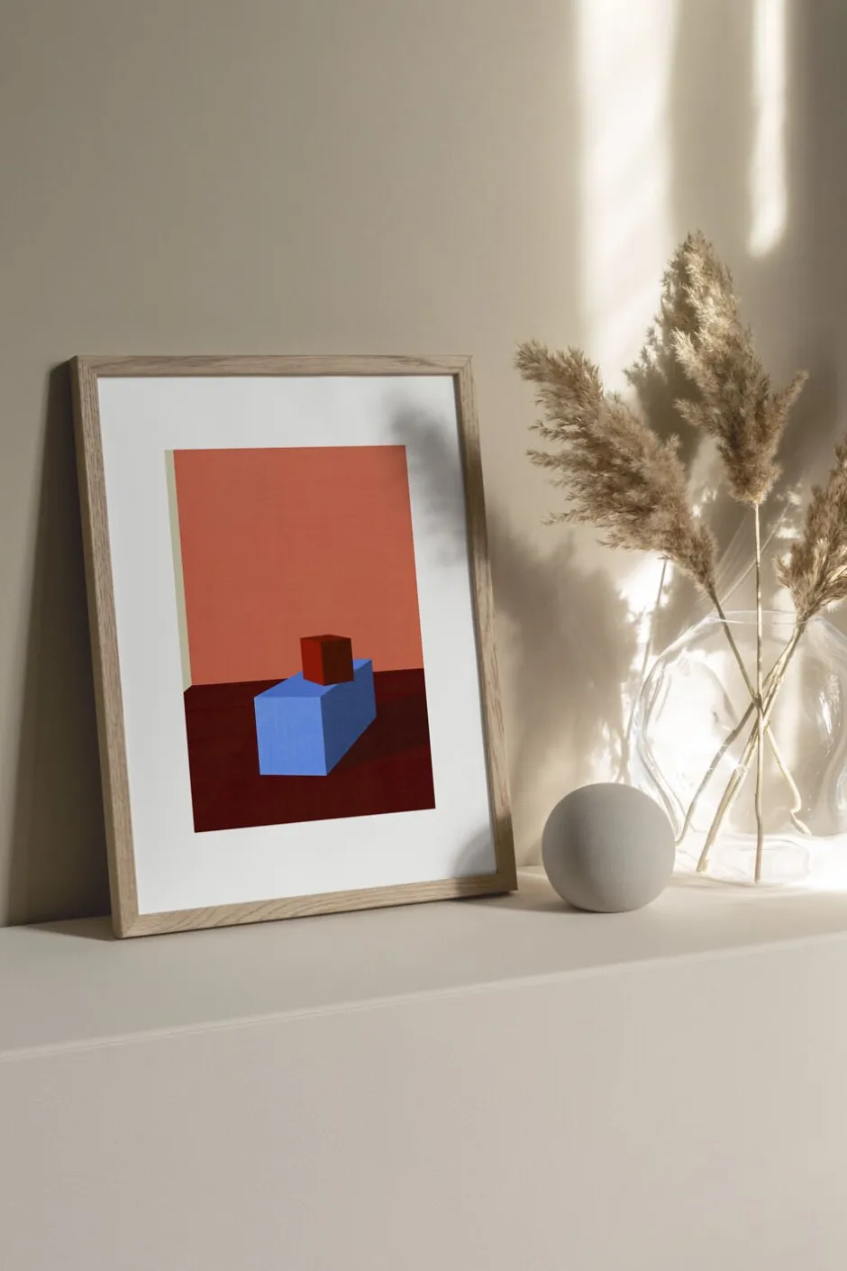 Plakater & Rammer<Poster & Frame The Poster Club x Teklan - Cubes Flerfarvet