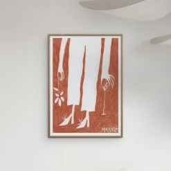 Plakater & Rammer<Poster & Frame The Poster Club x Vera Mattmann - Grosse Blume Flerfarvet