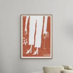 Plakater & Rammer<Poster & Frame The Poster Club x Vera Mattmann - Grosse Blume Flerfarvet