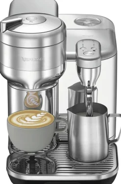 Kaffe & Te<Nespresso The Vertuo Creatista Brushed Stainless Steel