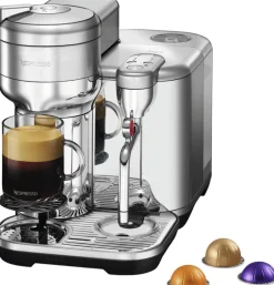 Kaffe & Te<Nespresso The Vertuo Creatista Brushed Stainless Steel