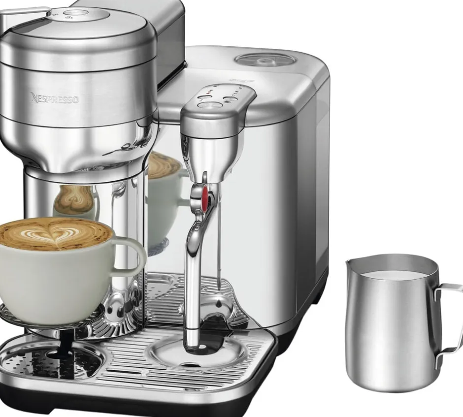 Kaffe & Te<Nespresso The Vertuo Creatista Brushed Stainless Steel