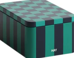 Opbevaring<Hay Tin Container-Small-Green and dark