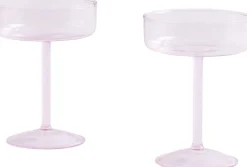 Glas<Hay Tint Coupe Glass-Set of 2-Pink