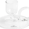 Lys & Lysestager<Hay Tiny Candleholder-Curved-Clear
