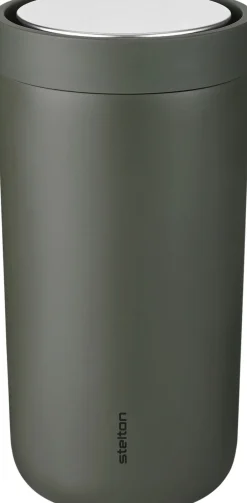 Kaffe & Te<Stelton To Go Click termokop 0.2 l. soft dark forest