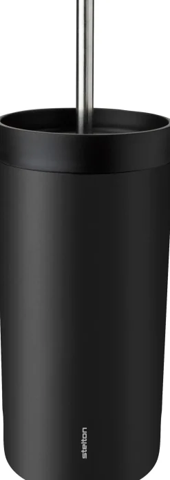 Kaffe & Te<Stelton To Go Sip termokop med sugerør 0.4 l. soft black