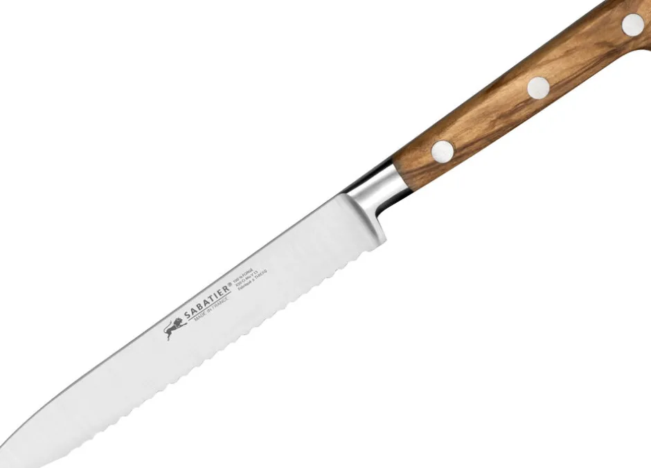 Køkkenknive & Sakse<Lion Sabatier Tomatkniv Ideal Provence 12 cm Stål/Oliventræ
