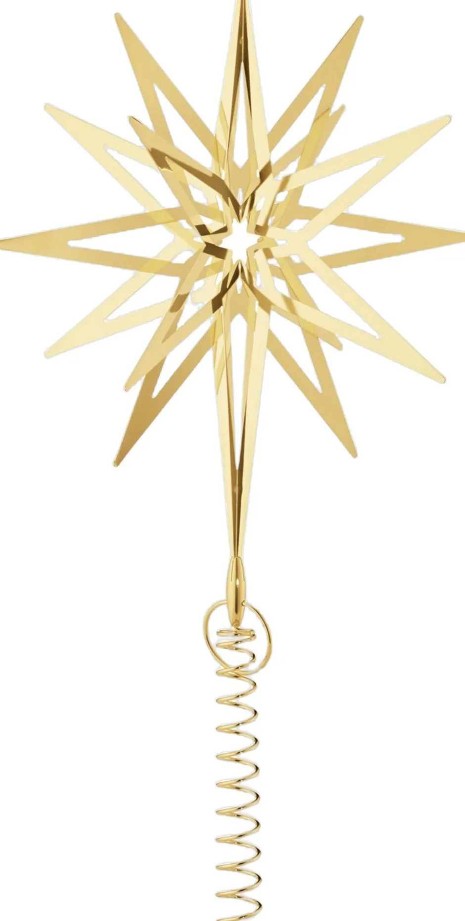 Juletræspynt<Georg Jensen TOP STAR 2025 LARGE 18 KT GOLD PLATED