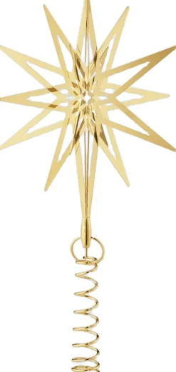 Juletræspynt<Georg Jensen TOP STAR 2025 SMALL 18 KT GOLD PLATED