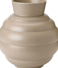 Vaser & Urtepotteskjulere<Knabstrup Keramik Tortus Archie vase No3 H 26. 5 cm dark sand