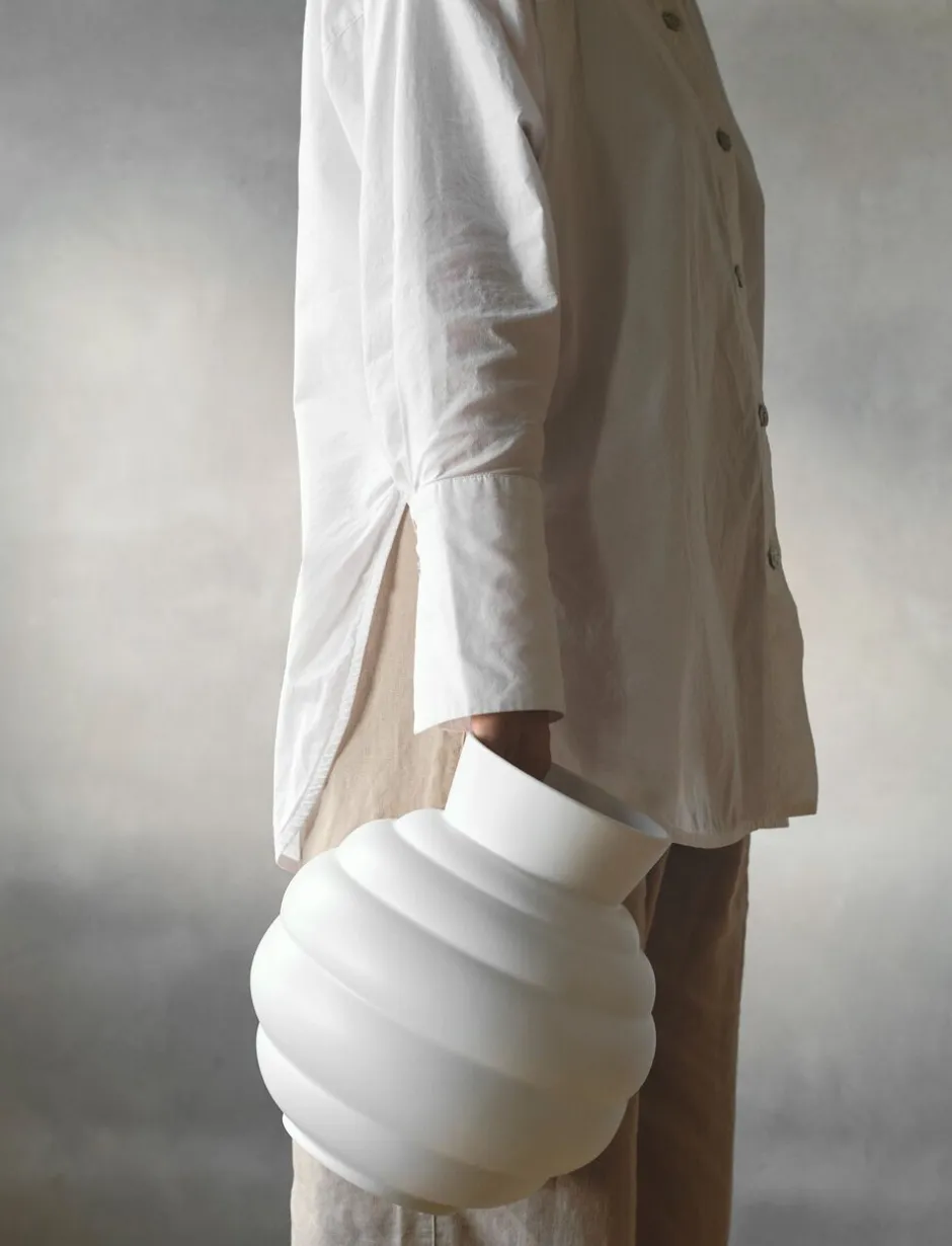 Vaser & Urtepotteskjulere<Knabstrup Keramik Tortus Archie vase No3 white
