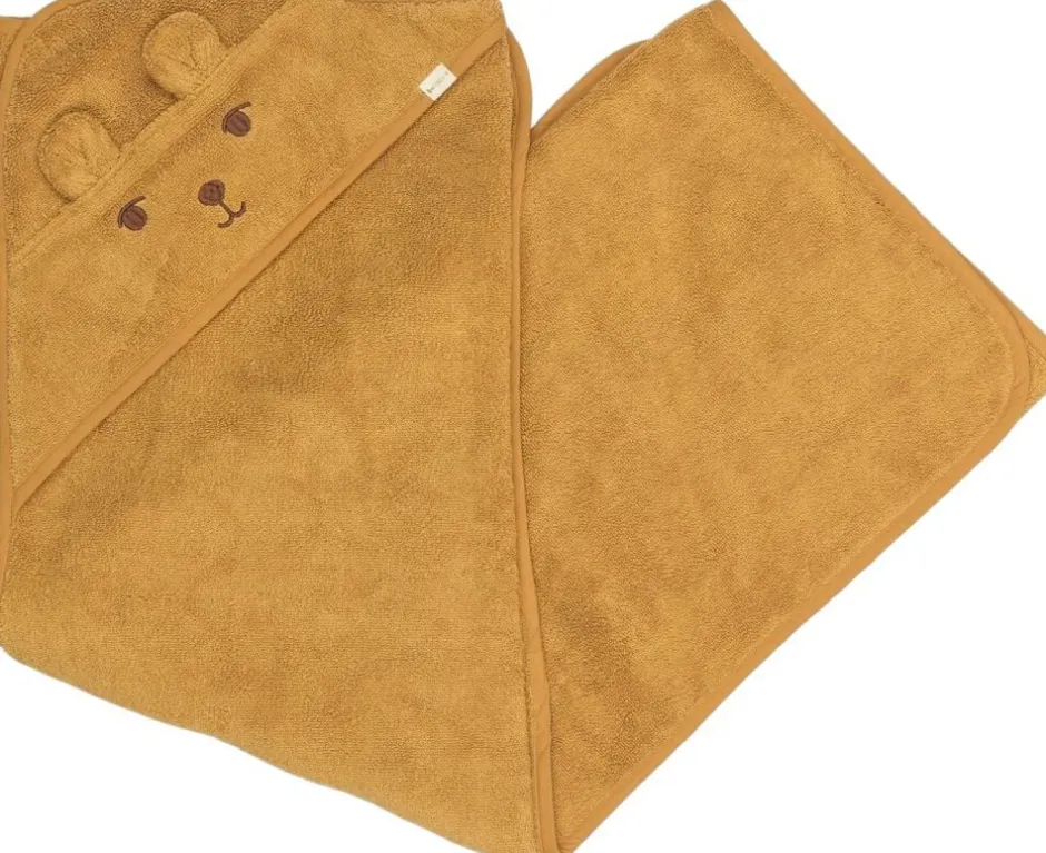 Håndklæder<Fabelab Towel - Bear Wood thrush