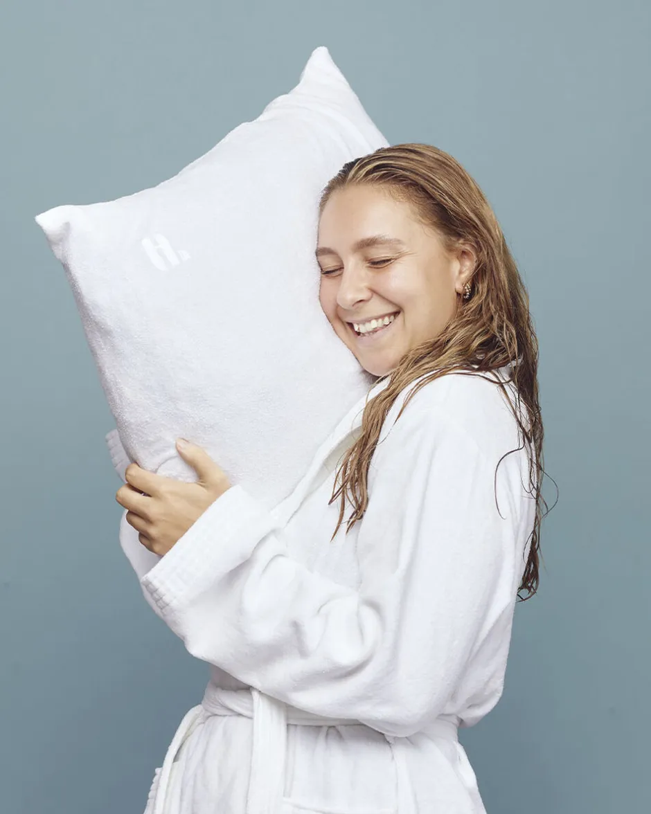 Sengetøj & Lagner<Hairlust Towel Pillowcase, White 60x63/70cm