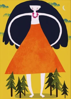 Plakater & Rammer<Poster & Frame Treechild - Girant Girl Flerfarvet