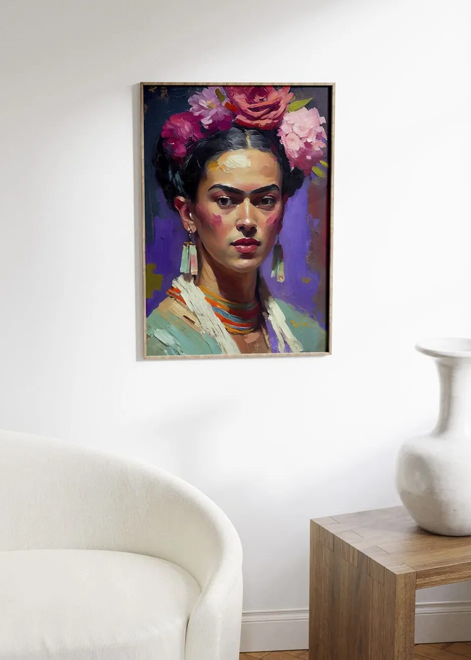 Plakater & Rammer<Poster & Frame Treechild - Portrait Of Frida Flerfarvet