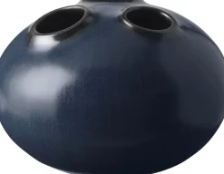 Vaser & Urtepotteskjulere<Knabstrup Keramik Trio vase, mørk blå, 11 cm M&oslash;rk blå