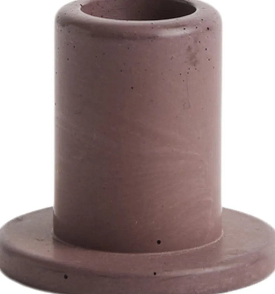 Lys & Lysestager<Hay Tube Candleholder Concrete-Small