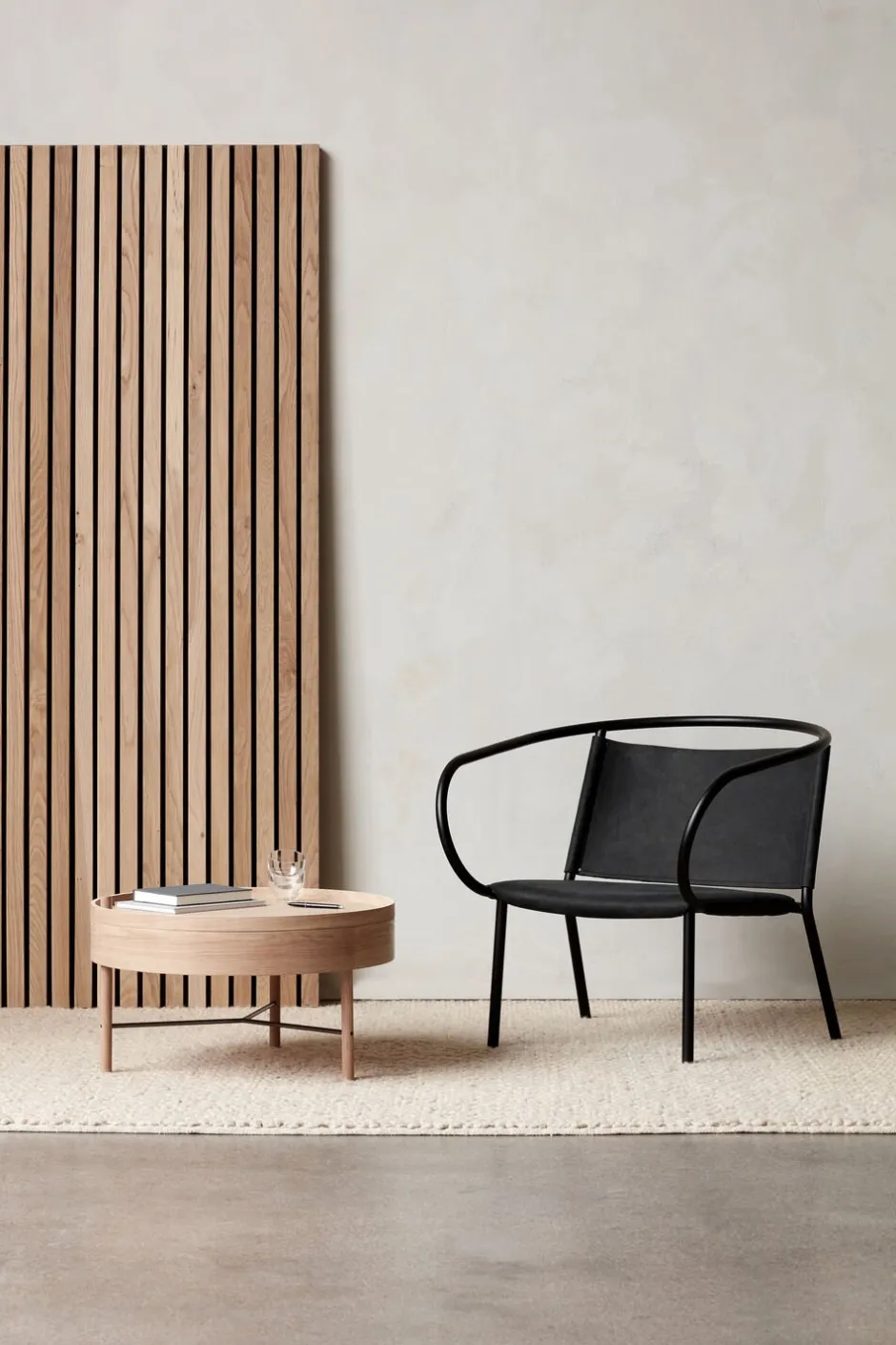 Møbler<Audo Copenhagen Turning Table, White Oak ø65 cm, Bl