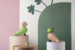 Figurer & Skulpturer<Kay Bojesen Turtelduer H9 cm lys grøn/rosa 1 par