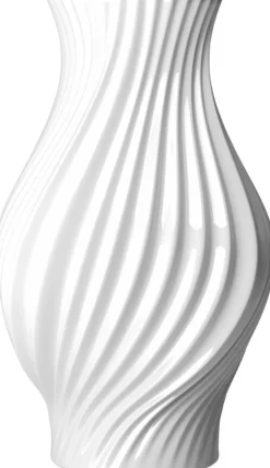 Vaser & Urtepotteskjulere<Kähler Twist Vase H25 cm hvid porcelæn