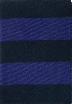 Plaider<Klippan Uldplaid Unni stripe Clematis blue