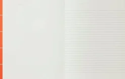Kontorartikler<Notem UMA Flat Lay Notebook - Large, Orange check