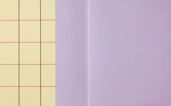 Kontorartikler<Notem UMA Flat Lay Notebook - Large, Yellow check
