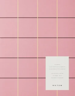 Kontorartikler<Notem UMA Flat Lay Notebook - Large, Rose check