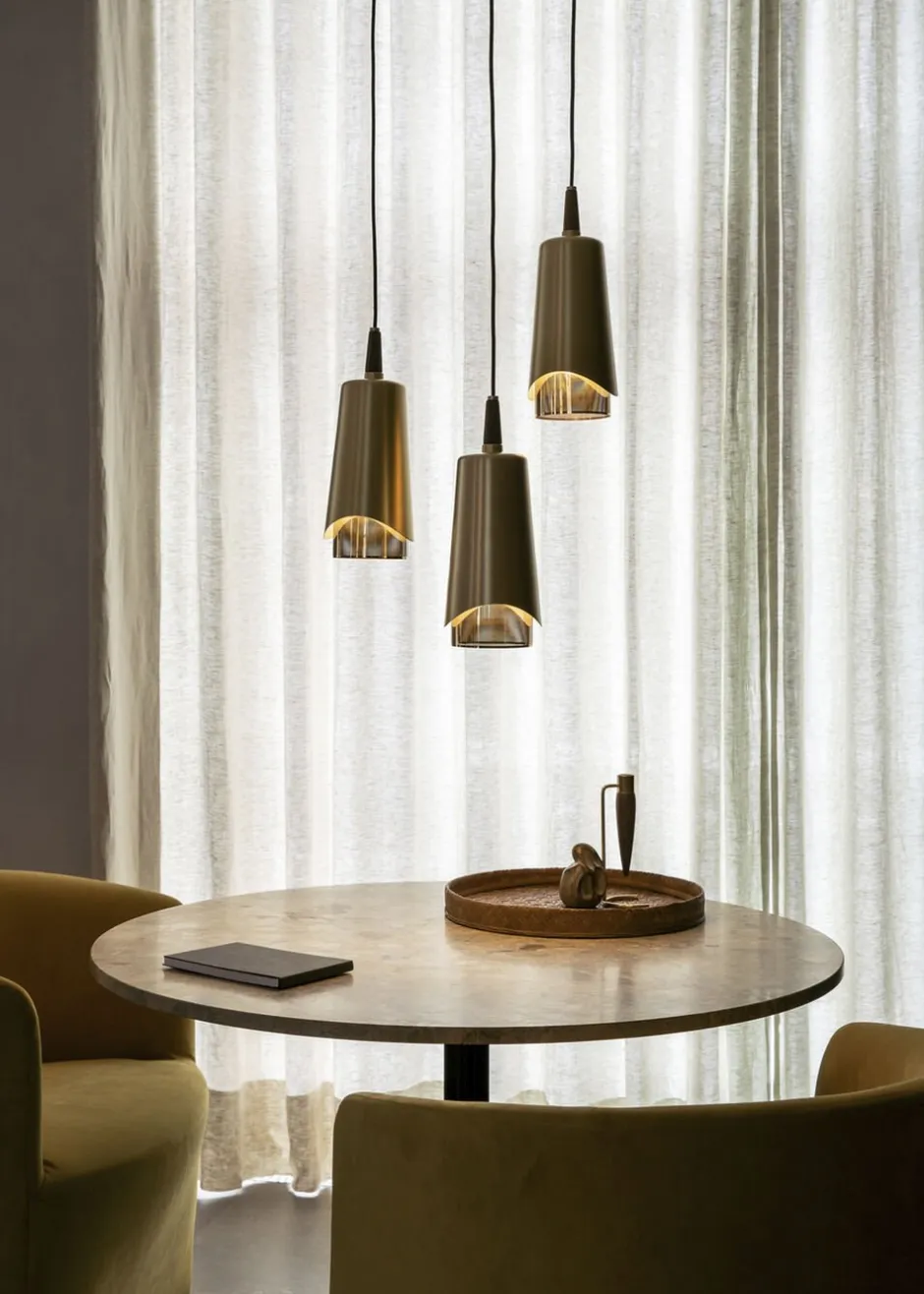 Pendler<Audo Copenhagen Umanoff, Pendant, Brass, Walnut