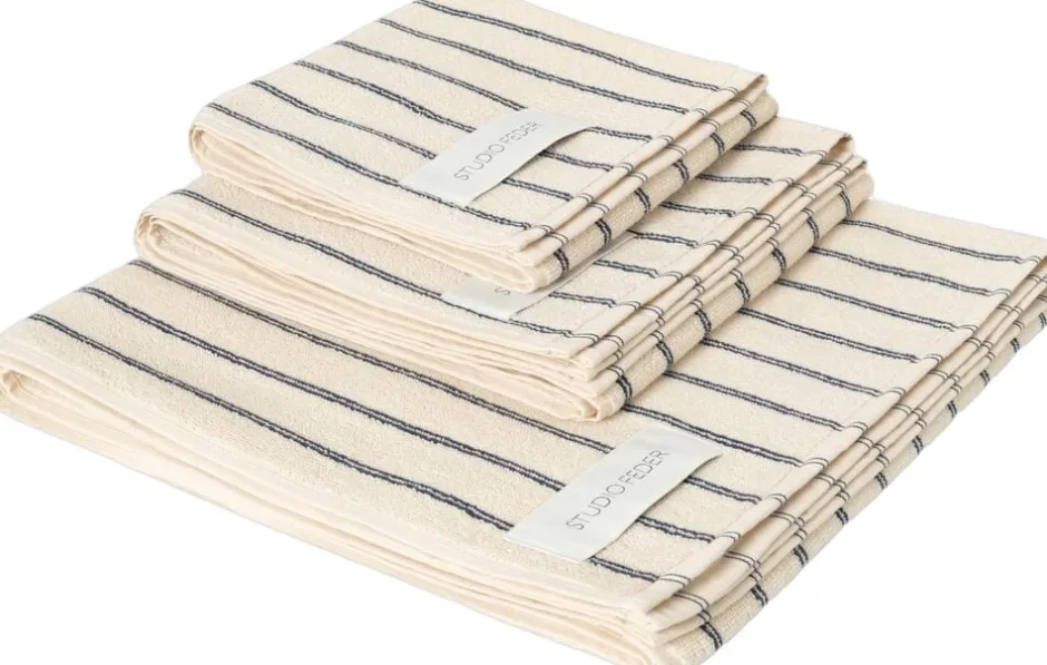 Håndklæder<Studio Feder UNA TOWEL Navy rain
