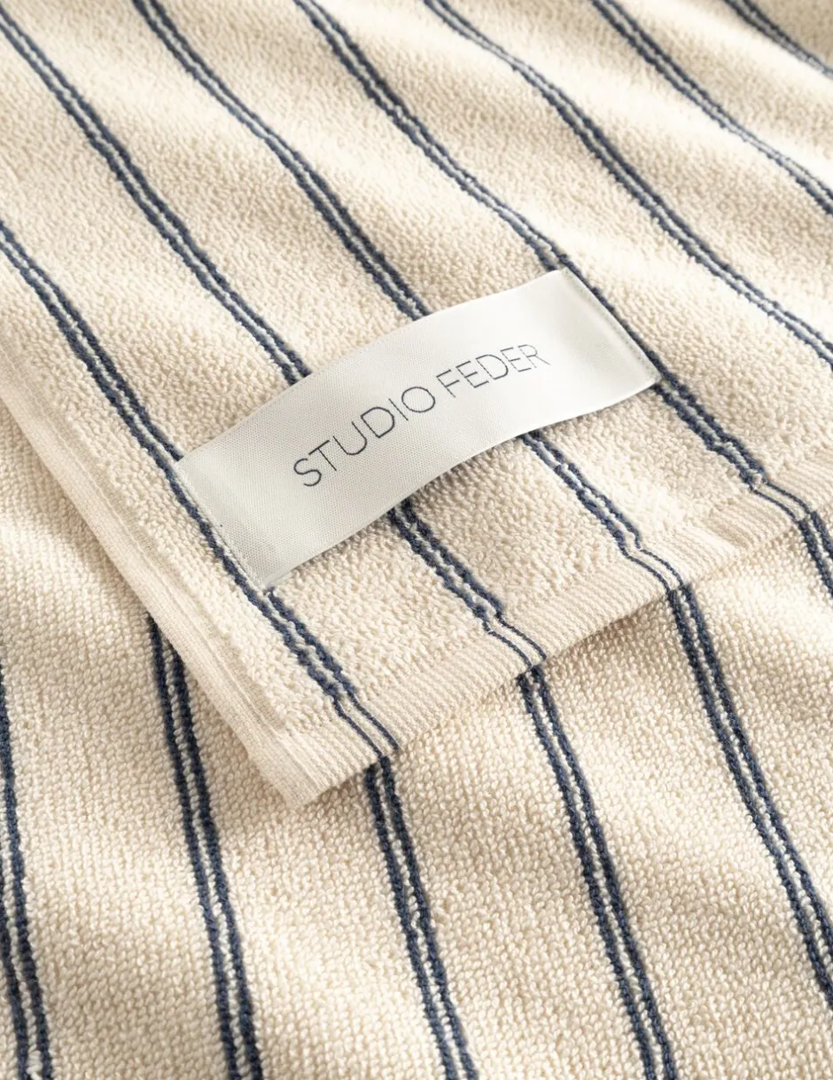 Håndklæder<Studio Feder UNA TOWEL Navy rain