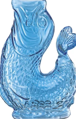 Køkkenartikler<CILIO Vandkaraffel fisk, blå, glas, NEMO