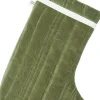 Julepynt<Ferm Living Vari Quilted Christmas Stocking - Velvet - Khaki