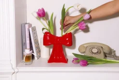 Vaser & Urtepotteskjulere|Julepynt<Doiy Vase - Bow - Red